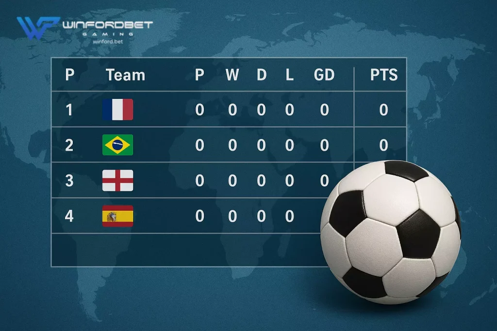 World Cup Standing Table Ang Tibok ng Pandaigdigang Paligsahan